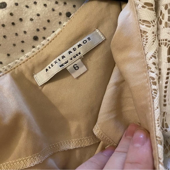 Alexia Admor White Lace Overlay One Shoulder Dress 6 - Picture 5 of 6